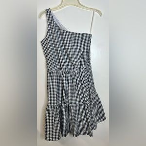 Vineyard Vines Gingham One Shoulder Dress Size 2
